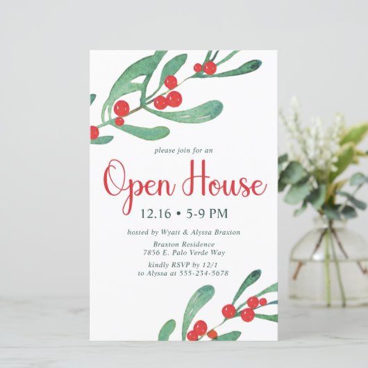 Budget Hulst Open Huis Feest Uitnodiging (Staand voorkant)