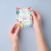 Budget Hummingbird Boho Vrijgezellenfeest Flyer (Hand)