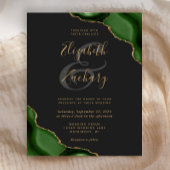 Budget Hunter Green Agate Corners Dark Wedding