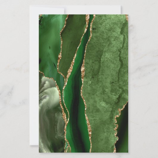 Budget Hunter Green Agate Corners Wedding (Achterkant)