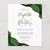 Budget Hunter Green Agate Corners Wedding (Voorkant)