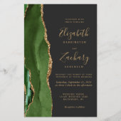 Budget Hunter Green Dark QR Code Wedding (Voorkant)