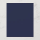 Budget huwdinvitatie in Navy Blue Script (Achterkant)