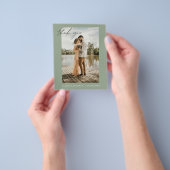 Budget Huwelijk Dank u Sage Groene Foto Kaarten (Hand)