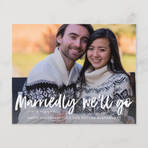 Budget Huwelijk We Gaan Verlovingsfoto Flyer