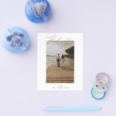 BUDGET Huwelijksfoto Dankkaart Flyer (Enkel)