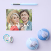 Budget Huwelijksfoto Flat Save The Date Flyer (Enkel)
