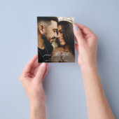 Budget Huwelijksfoto Opslag De Datum Script Flyer (Hand)