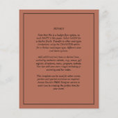 BUDGET Huwelijksfoto-overlay uitnodiging Flyer (Achterkant)