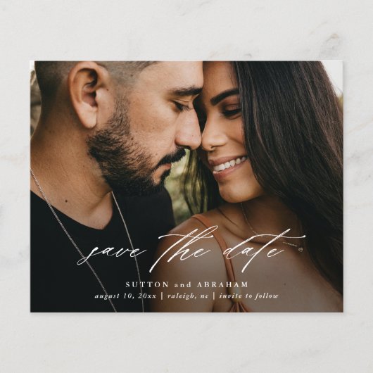 Budget Huwelijksfoto Script Save The Date (Voorkant)
