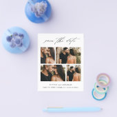Budget Huwelijksfotocollage Save The Date-script Flyer (Enkel)