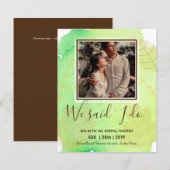 BUDGET Huwelijksreceptie Uitnodiging Met Koppel FO (Voorkant / Achterkant)