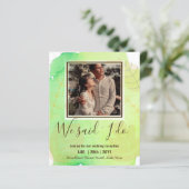 BUDGET Huwelijksreceptie Uitnodiging Met Koppel FO (Staand voorkant)