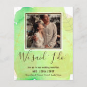 BUDGET Huwelijksreceptie Uitnodiging Met Koppel FO (Voorkant)