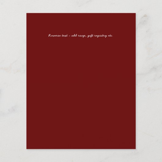 BUDGET Huwelijksreceptie Uitnodiging Met Koppel FO (Achterkant)