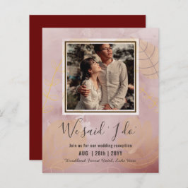 BUDGET Huwelijksreceptie Uitnodiging Met Koppel FO