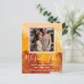 BUDGET Huwelijksreceptie Uitnodiging Met Koppel FO (Staand voorkant)