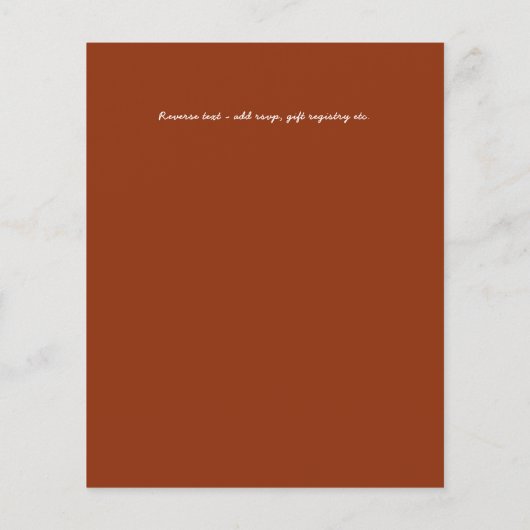 BUDGET Huwelijksreceptie Uitnodiging Met Koppel FO (Achterkant)