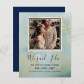 BUDGET Huwelijksreceptie Uitnodiging Met Koppel FO (Voorkant / Achterkant)