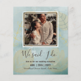 BUDGET Huwelijksreceptie Uitnodiging Met Koppel FO