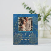 BUDGET Huwelijksreceptie Uitnodiging Met Koppel FO (Staand voorkant)