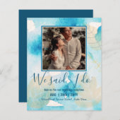 BUDGET Huwelijksreceptie Uitnodiging Met Koppel FO (Voorkant / Achterkant)