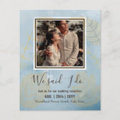 BUDGET Huwelijksreceptie Uitnodiging Met Koppel FO (Voorkant)