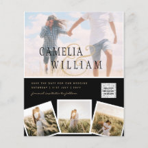 BUDGET Huwelijksuitnodiging Bewaar Datum QR Code