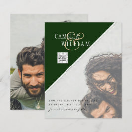 BUDGET Huwelijksuitnodiging Foto Save Date QR Code