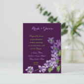 Budget Huwelijksuitnodigingen, Budget Wedding Uitnodiging Briefkaart (Staand voorkant)