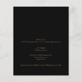 Budget Huwelijksviering Zwart & Goud (Achterkant)