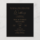 Budget Huwelijksviering Zwart & Goud (Voorkant)