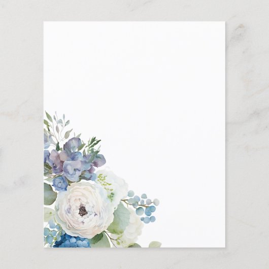 Budget Hydrangea Roos Floral Moederdag Brunch (Achterkant)