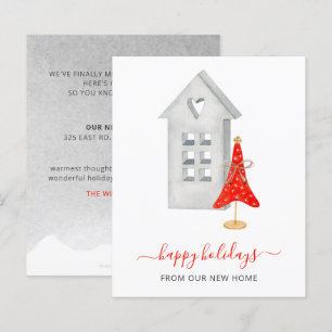 Budget Hygge New Home Weve Moved Holiday Card