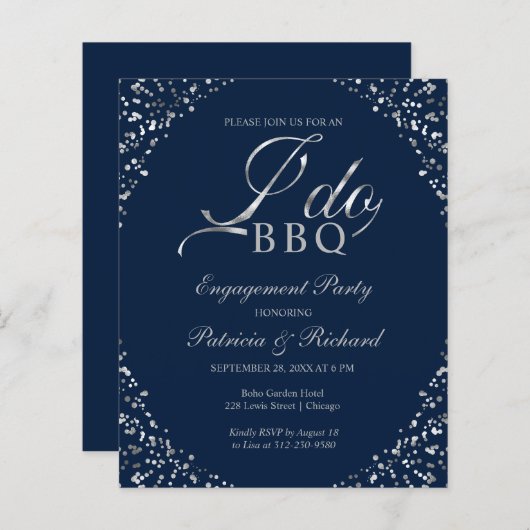 Budget I DO BBQ Engagement Party (Voorkant / Achterkant)