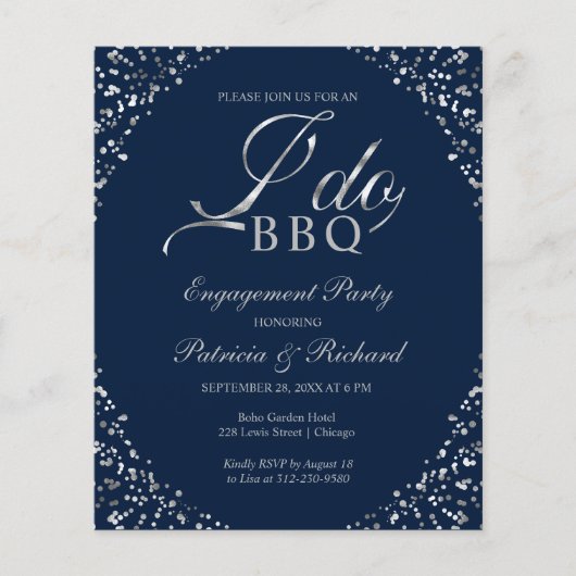 Budget I DO BBQ Engagement Party (Voorkant)