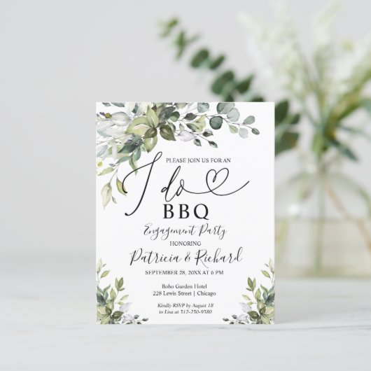 Budget I DO BBQ Engagement Party (Staand voorkant)