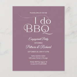 Budget I DO BBQ Engagement Party