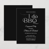 Budget I DO BBQ Feest Uitnodiging (Voorkant / Achterkant)