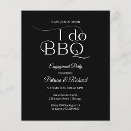 Budget I DO BBQ Feest Uitnodiging