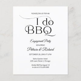 Budget I DO BBQ Feestelijke Uitnodiging