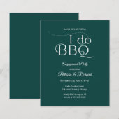 Budget I DO BBQ Feestelijke Uitnodiging (Voorkant / Achterkant)