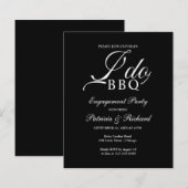 Budget I DO BBQ Feestelijke Uitnodigingen (Voorkant / Achterkant)