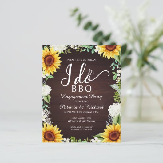 Budget I Do BBQ Rustic Engagement Party (Staand voorkant)