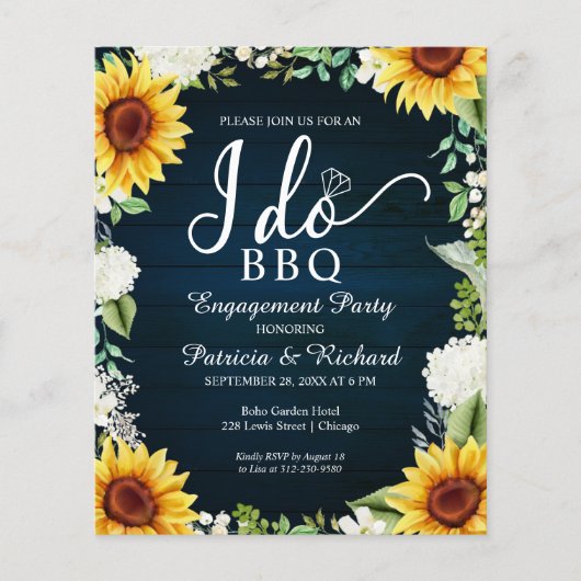 Budget I Do BBQ Rustic Engagement Party (Voorkant)