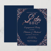 Budget I DO BBQ Uitnodigingen voor een feestelijke (Voorkant / Achterkant)