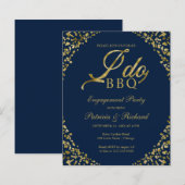 Budget I DO BBQ Uitnodigingen voor feest (Voorkant / Achterkant)