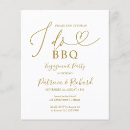 Budget I DO BBQ Verloving Feest Aankondiging
