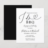 Budget I DO BBQ Verloving Feest Aankondiging (Voorkant / Achterkant)