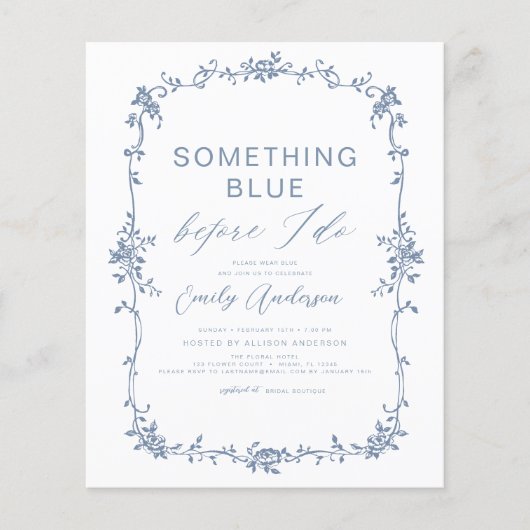 Budget iets blauw Frans Vrijgezellenfeest (Voorkant)